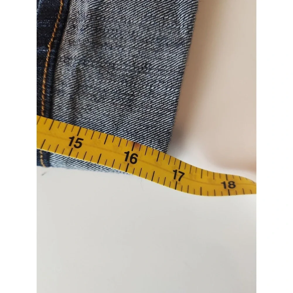 Southpole Womens Bermuda Jean Shorts 7 Embroidered Logo Y2K‎ Streetwear Casual